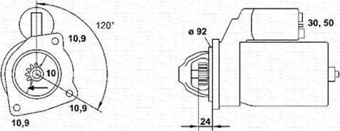 Magneti Marelli 943252240010 - Motorino d'avviamento autozon.pro