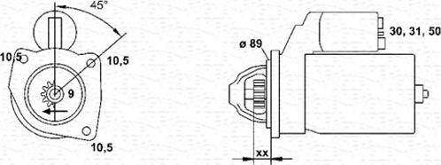 Magneti Marelli 943252208010 - Motorino d'avviamento autozon.pro