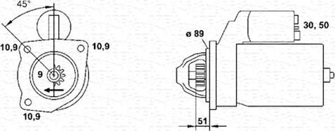 Magneti Marelli 943252207010 - Motorino d'avviamento autozon.pro