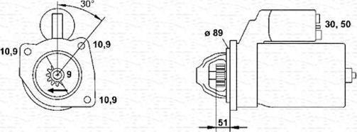 Magneti Marelli 943252235010 - Motorino d'avviamento autozon.pro