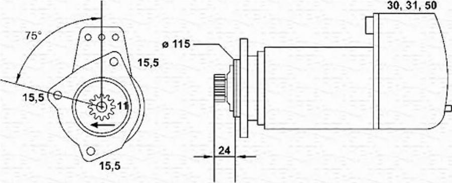 Magneti Marelli 943252221010 - Motorino d'avviamento autozon.pro