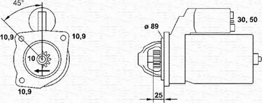 Magneti Marelli 943252274010 - Motorino d'avviamento autozon.pro