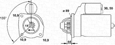 Magneti Marelli 943252278010 - Motorino d'avviamento autozon.pro