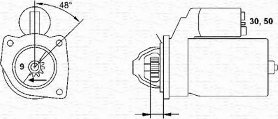 Magneti Marelli 943220439010 - Motorino d'avviamento autozon.pro