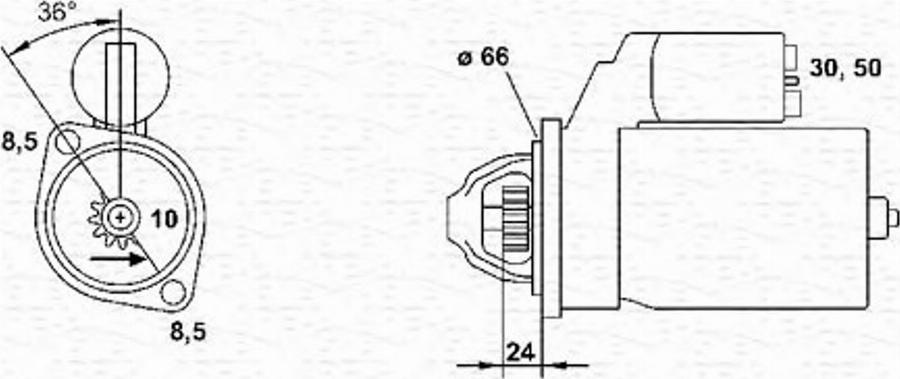 Magneti Marelli 943220535010 - Motorino d'avviamento autozon.pro