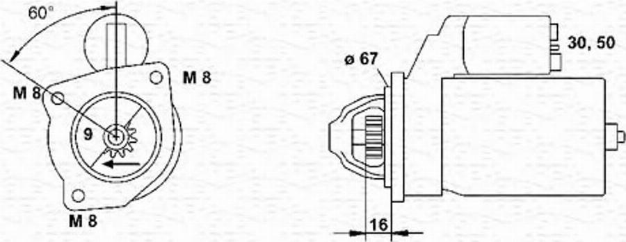 Magneti Marelli 943220735010 - Motorino d'avviamento autozon.pro