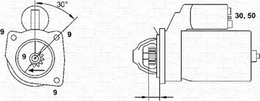 Magneti Marelli 943221630010 - Motorino d'avviamento autozon.pro