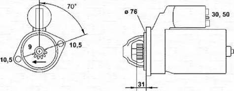 Magneti Marelli 943221332010 - Motorino d'avviamento autozon.pro