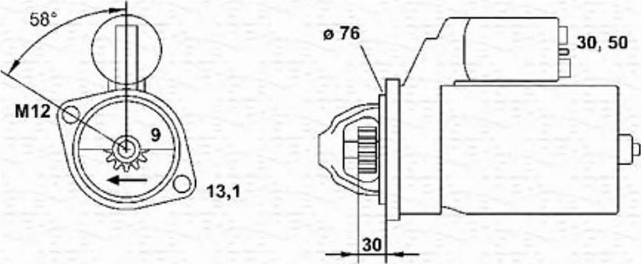 Magneti Marelli 943223438010 - Motorino d'avviamento autozon.pro