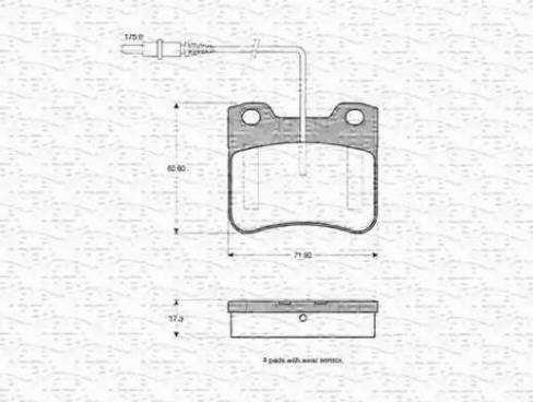 Magneti Marelli 430216170546 - Kit pastiglie freno, Freno a disco autozon.pro