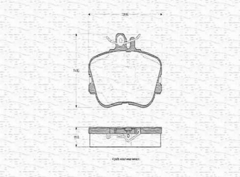 Magneti Marelli 430216170337 - Kit pastiglie freno, Freno a disco autozon.pro