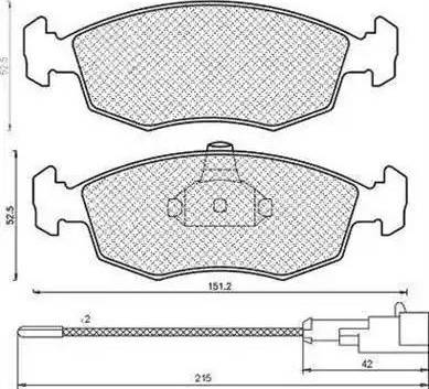 Magneti Marelli 430216171185 - Kit pastiglie freno, Freno a disco autozon.pro