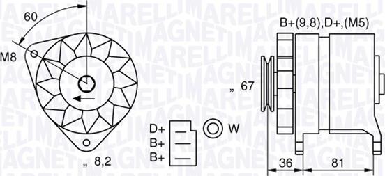 Magneti Marelli 054022384010 - Alternatore autozon.pro