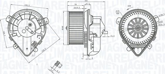 Magneti Marelli 069412403010 - Ventilatore abitacolo autozon.pro