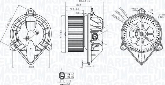 Magneti Marelli 069412399010 - Ventilatore abitacolo autozon.pro