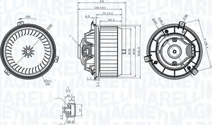 Magneti Marelli 069412363010 - Ventilatore abitacolo autozon.pro