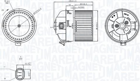 Magneti Marelli 069412751010 - Ventilatore abitacolo autozon.pro