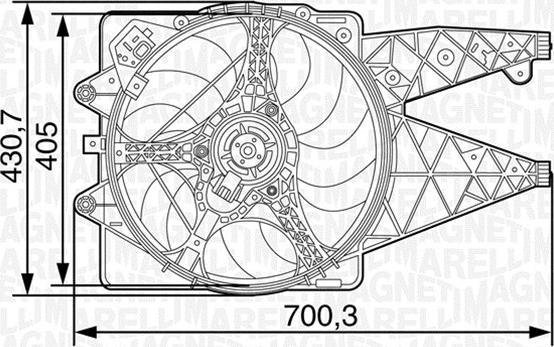 Magneti Marelli 069422446010 - Ventola, Raffreddamento motore autozon.pro