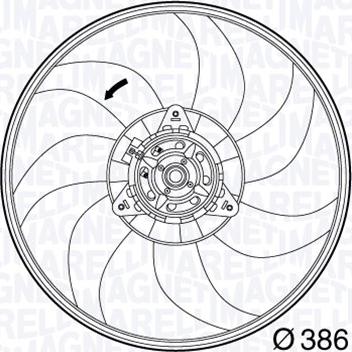 Magneti Marelli 069422563010 - Ventola, Raffreddamento motore autozon.pro