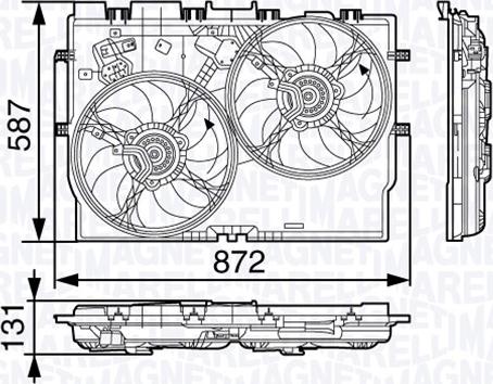 Magneti Marelli 069422584010 - Ventola, Raffreddamento motore autozon.pro