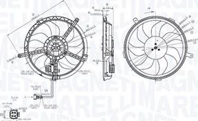 Magneti Marelli 069422850010 - Ventola, Raffreddamento motore autozon.pro