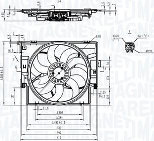 Magneti Marelli 069422829010 - Ventola, Raffreddamento motore autozon.pro