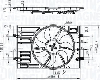 Magneti Marelli 069422828010 - Ventola, Raffreddamento motore autozon.pro