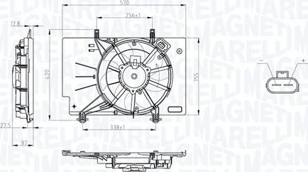 Magneti Marelli 069422734010 - Ventola, Raffreddamento motore autozon.pro