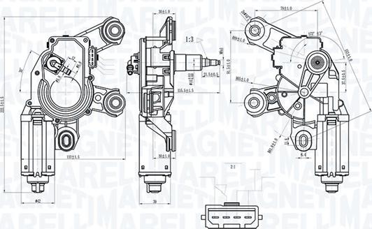 Magneti Marelli 064075300010 - Motore tergicristallo autozon.pro