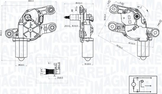 Magneti Marelli 064075200010 - Motore tergicristallo autozon.pro