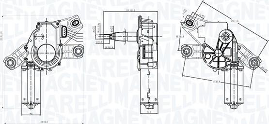 Magneti Marelli 064072400010 - Motore tergicristallo autozon.pro