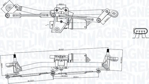 Magneti Marelli 064351751010 - Dispositivo lavavetri autozon.pro