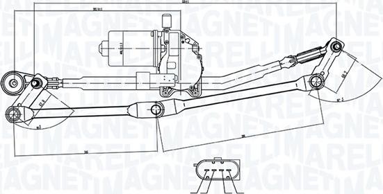 Magneti Marelli 064351765010 - Dispositivo lavavetri autozon.pro