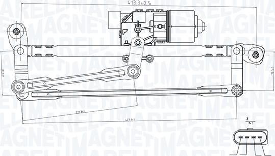 Magneti Marelli 064351737010 - Dispositivo lavavetri autozon.pro