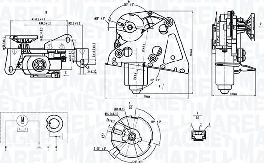 Magneti Marelli 064374400010 - Motore tergicristallo autozon.pro