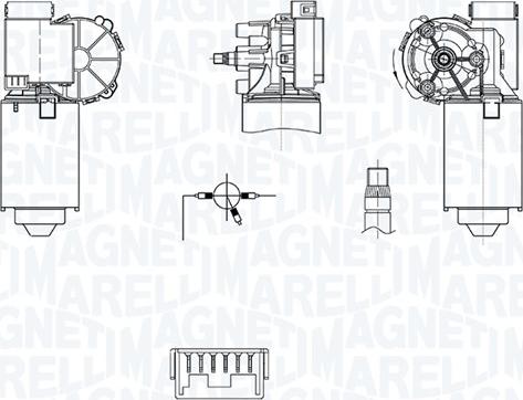 Magneti Marelli 064374200010 - Motore tergicristallo autozon.pro