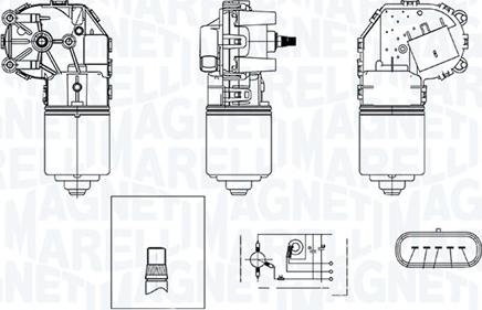 Magneti Marelli 064375600010 - Motore tergicristallo autozon.pro