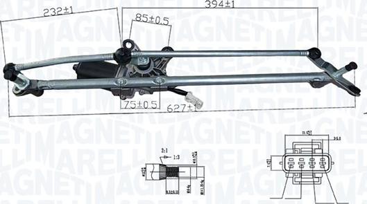 Magneti Marelli 064376900010 - Dispositivo lavavetri autozon.pro