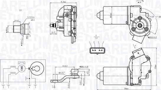 Magneti Marelli 064371900010 - Motore tergicristallo autozon.pro