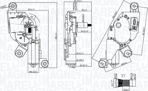 Magneti Marelli 064371000010 - Motore tergicristallo autozon.pro