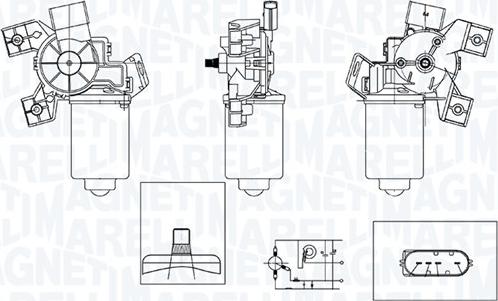 Magneti Marelli 064371200010 - Motore tergicristallo autozon.pro