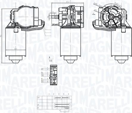 Magneti Marelli 064373500010 - Motore tergicristallo autozon.pro