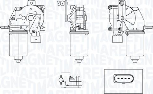 Magneti Marelli 064372400010 - Motore tergicristallo autozon.pro