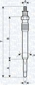 Magneti Marelli 062900001304 - Candeletta autozon.pro