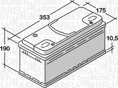 Magneti Marelli 068092076010 - Batteria avviamento autozon.pro