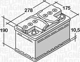 Magneti Marelli 068063057020 - Batteria avviamento autozon.pro