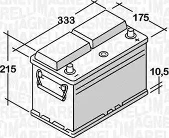 Magneti Marelli 068100072010 - Batteria avviamento autozon.pro