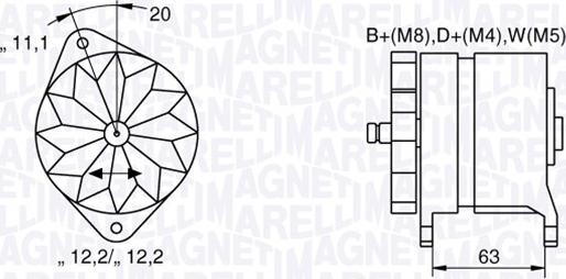 Magneti Marelli 063534690480 - Alternatore autozon.pro