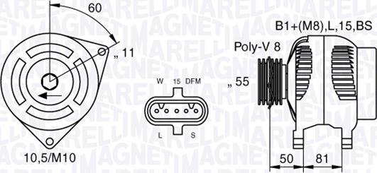 Magneti Marelli 063535550050 - Alternatore autozon.pro