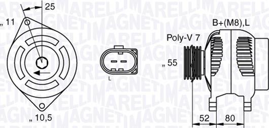 Magneti Marelli 063535250200 - Alternatore autozon.pro